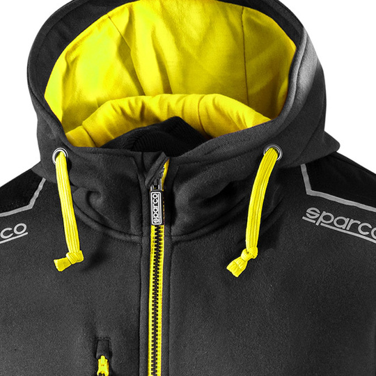 Bluza z kapturem rozpinana Tech Sparco szara