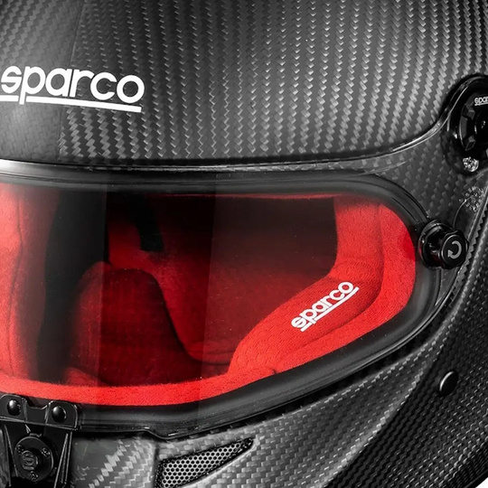 Kask Sparco Stealth RF Carbon czerwony (FIA)