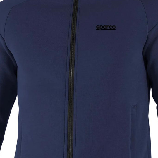 Bluza z kapturem rozpinana MY25 Sparco granatowa