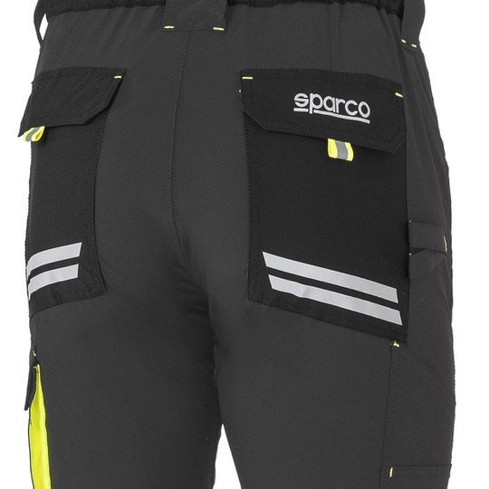 Spodnie Light Tech Sparco szare/żółte