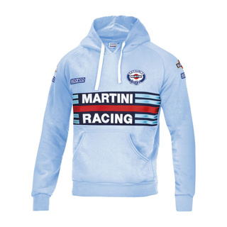 Bluza z kapturem Martini Racing Sparco błękitna Bluza z kapturem Martini Racing Sparco błękitna