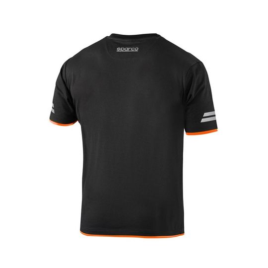 Koszulka t-shirt Tech Sparco czarna/pomarańczowa
