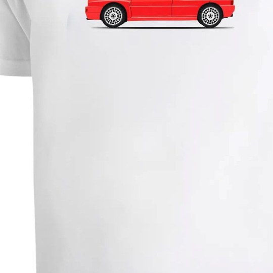 Koszulka t-shirt Lancia HF Delta Integrale Sparco biała/czerwona