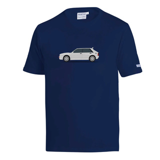 Koszulka Sparco Lancia HF Delta Integrale – granatowo-biała