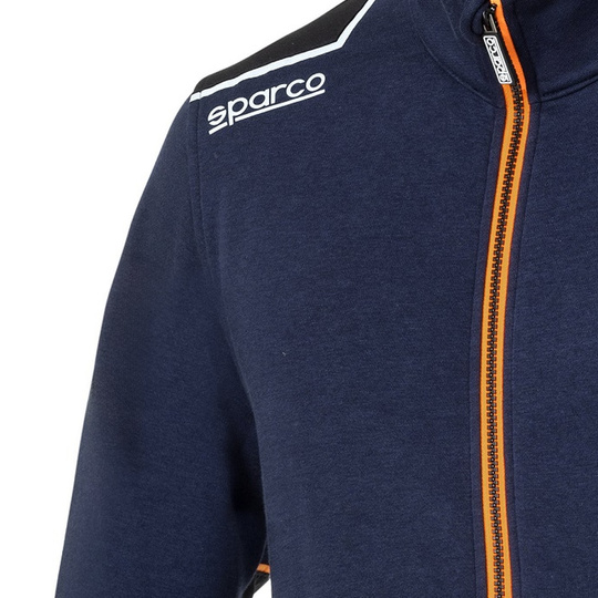 Bluza rozpinana Tech Sparco niebieska/pomarańczowa