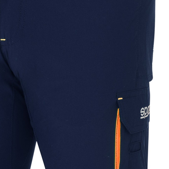 Spodenki Light Tech Sparco niebieskie/pomarańczowe