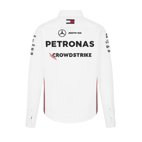 Koszula męska Longsleeve biała Team Mercedes AMG F1 2024
