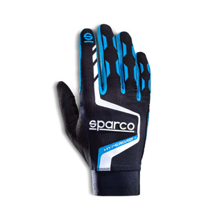 Rękawice gamingowe Sparco Hypergrip+ czarne/niebieskie Rękawice gamingowe Sparco Hypergrip+ czarne/niebieskie