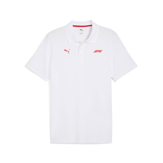 Koszulka polo męska Small Logo biała Formula 1 2025