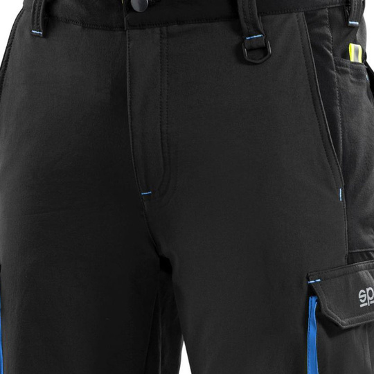 Spodenki Tech Sparco czarne/niebieskie