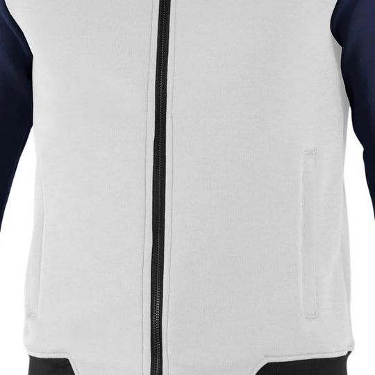 Bluza z kapturem rozpinana MY25 Sparco biała/granatowa