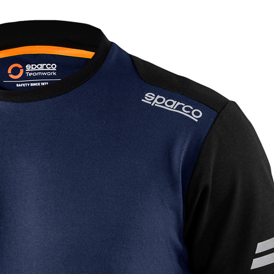 Koszulka t-shirt Tech Sparco granatowa/pomarańczowa