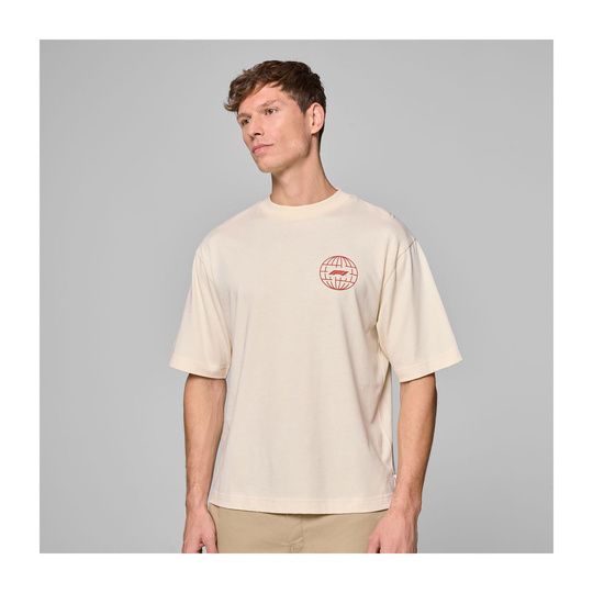 Koszulka T-shirt męska Camo Graphic beżowa Formula 1 2025