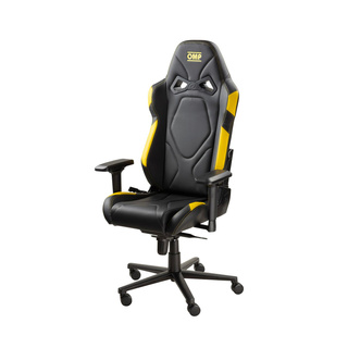 Fotel biurowy OMP Racing GS czarno-żółty