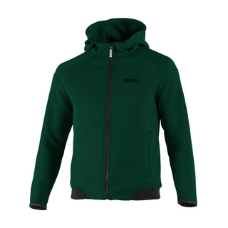 Bluza z kapturem rozpinana Full Zip MY25 Sparco zielona