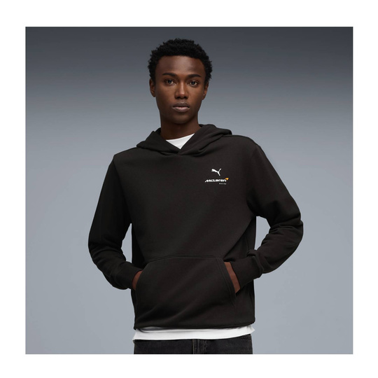 Bluza męska czarna z kapturem Logo McLaren F1 2026