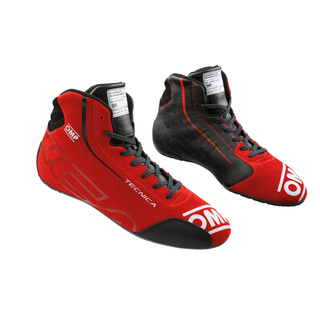 Buty OMP Tecnica MY25 czarne/czerwone (FIA) Buty OMP Tecnica MY25 czarne/czerwone (FIA)