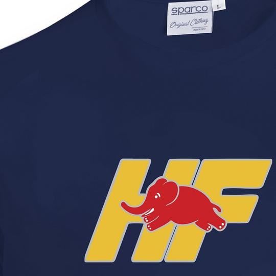 Koszulka t-shirt Lancia Yellow HF Sparco granatowa
