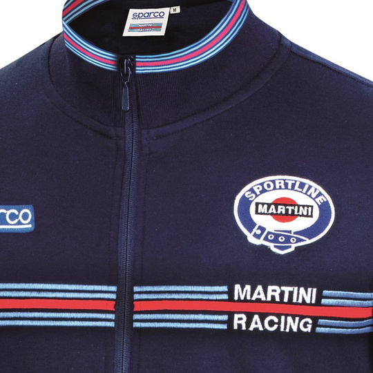 Bluza rozpinana Martini Racing Sparco granatowa