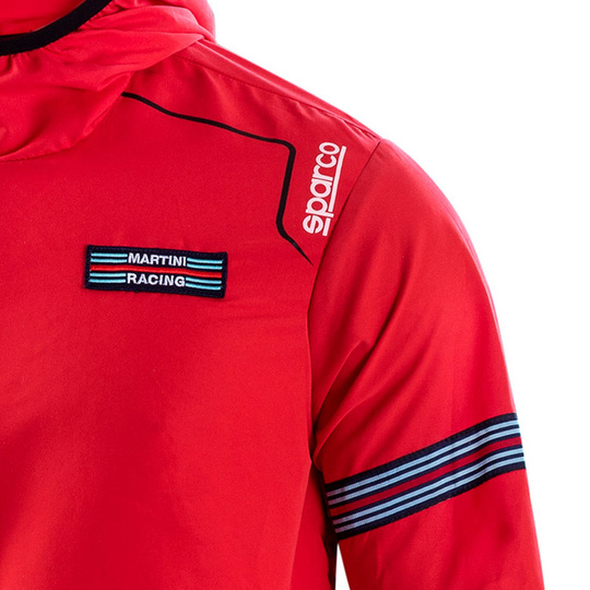 Kurtka przeciwdeszczowa Wilson Martini Racing Sparco czerwona