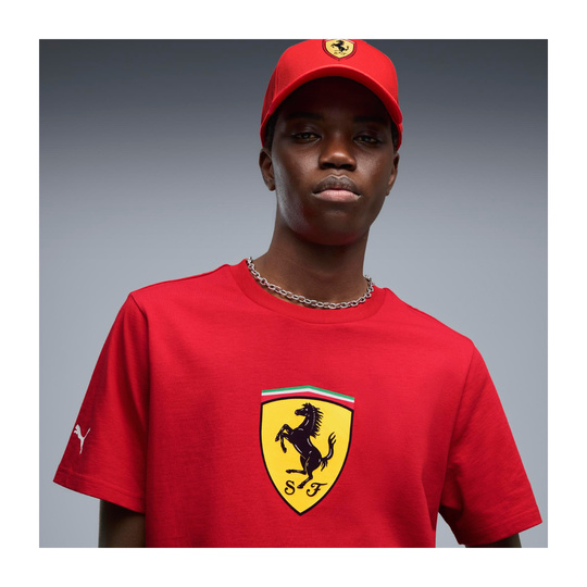 Koszulka T-shirt męska czerwona Large Logo Scuderia Ferrari F1 2026