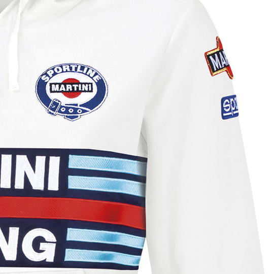 Bluza damska z kapturem Martini Sparco biała
