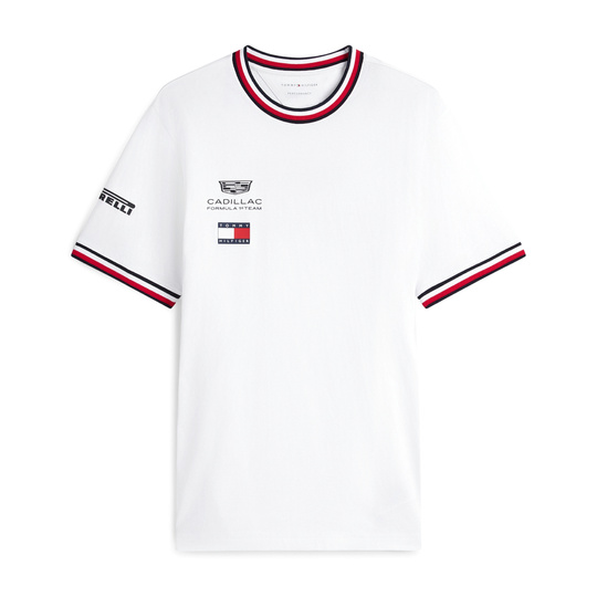 Koszulka męska t-shirt biała Team Cadillac F1 2026