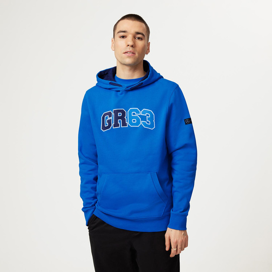 Bluza z kapturem George Russell Hoodie Blue Mercedes AMG F1