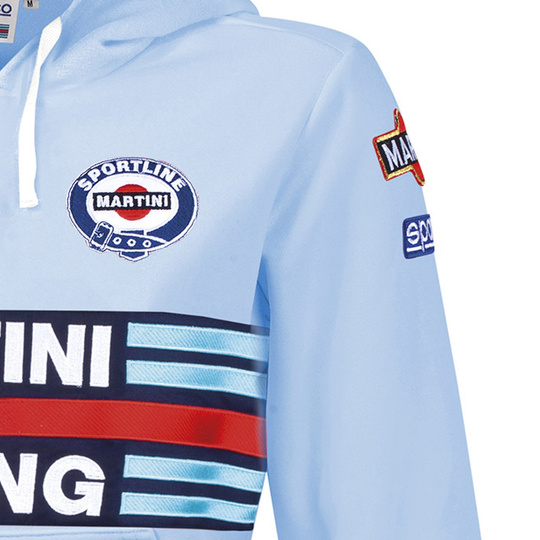 Bluza damska z kapturem Martini Sparco błękitna