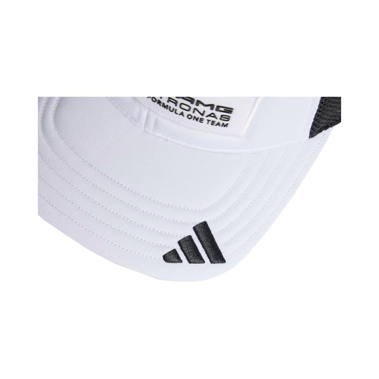 Czapka męska baseballowa biała Logo Trucker Mercedes AMG F1 2025