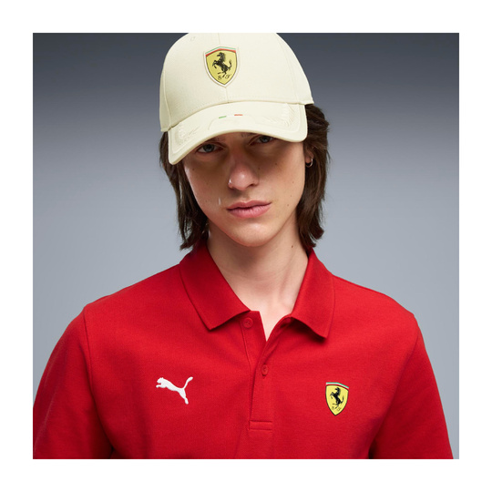 Koszulka polo męska Logo czerwona Ferrari F1 2026