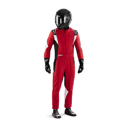 Kombinezon Sparco Superleggera czerwony/czarny (FIA)