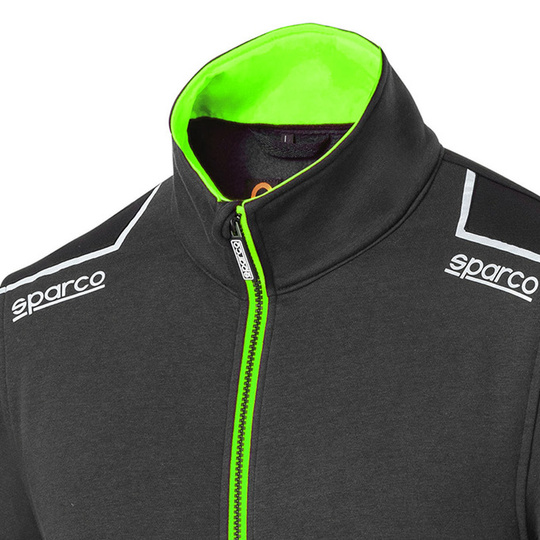 Bluza rozpinana Tech Sparco szara/zielona