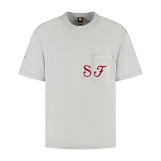 Koszulka T-shirt męska szara Graphic Ferrari F1 2025