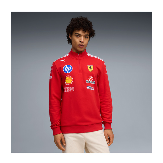 Bluza męska T7 Half Zip Team Ferrari F1 2026
