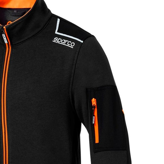 Bluza rozpinana Tech Sparco czarna/pomarańczowa