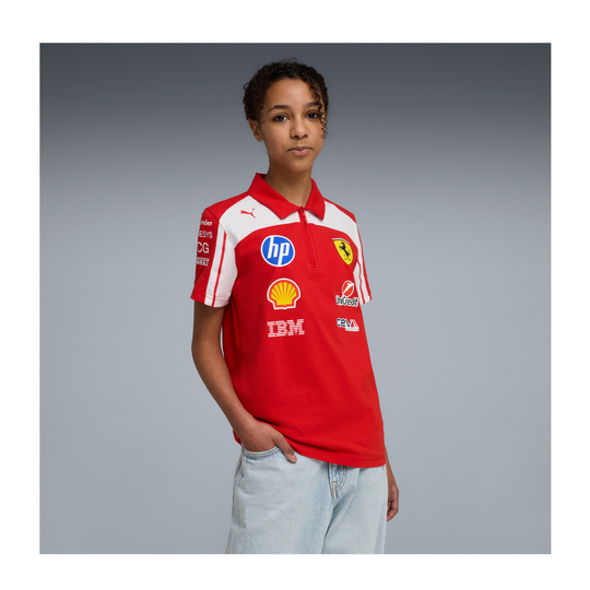 Koszulka polo dziecięca Team Scuderia Ferrari F1