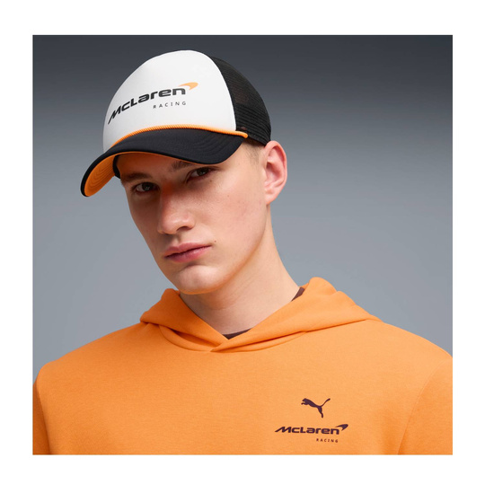 Czapka baseballowa męska Trucker biała McLaren F1 2026