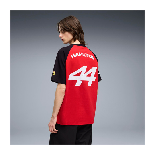 Koszulka T-shirt męska czerwona Hamilton Graphic Scuderia Ferrari F1 2026