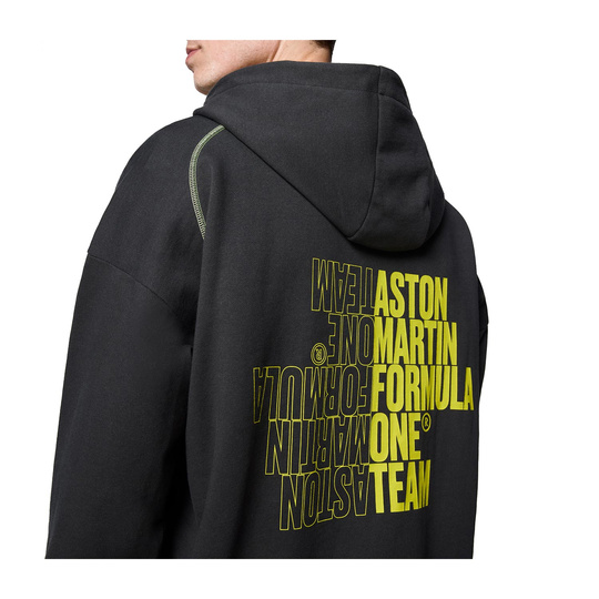 Bluza z kapturem Hoody FW Aston Martin F1 czarna