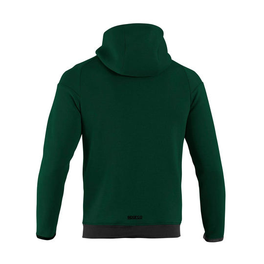 Bluza z kapturem rozpinana Full Zip MY25 Sparco zielona