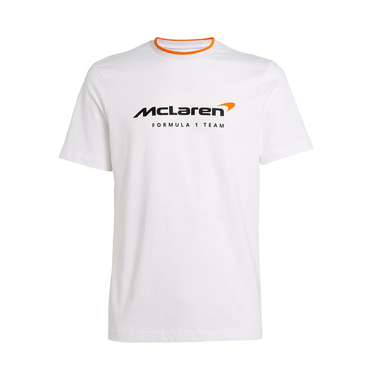 Koszulka t-shirt męska Essentials biała McLaren F1 2025