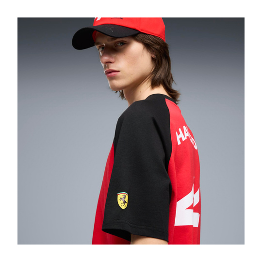 Koszulka T-shirt męska czerwona Hamilton Graphic Scuderia Ferrari F1 2026