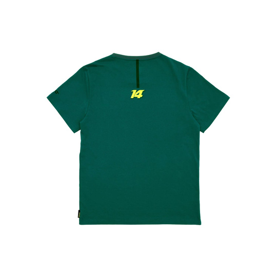 Koszulka t-shirt dziecięca Fernando Alonso Kimoa Aston Martin F1 zielona