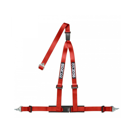 Pasy bezpieczeństwa Sparco 3 - punktowe CLUB H-3M DUAL czerwone (ECE)