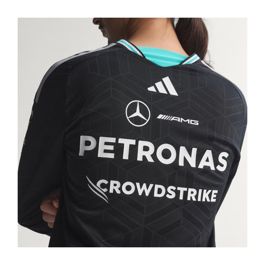 Koszulka z długim rękawem Authentic Team Mercedes AMG F1 2026 czarna