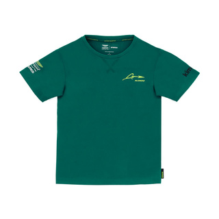 Koszulka t-shirt dziecięca Fernando Alonso Kimoa Aston Martin F1 zielona