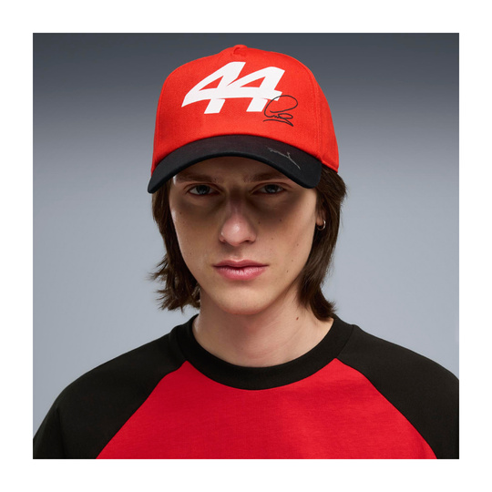 Czapka baseballowa męska czerwona Hamilton Graphic Scuderia Ferrari F1 2026