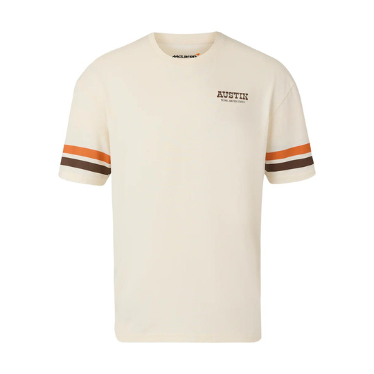 Koszulka t-shirt Austin GP McLaren F1 beżowa