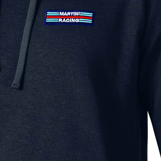 Bluza z kapturem Stripe Martini Racing Sparco czarna